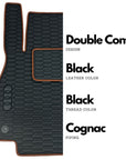 Custom Leather Tesla Model 3 Floor Mats - Handmade
