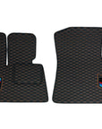 Black BMW Z4 Car Mats With M Logo