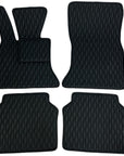 Black Leather Jaguar Floor Mats