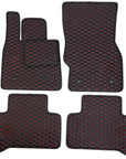 Black With Red Jaguar Floor Mats