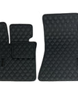 Custom BMW Z4 Leather Floor Mats - Black