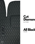Custom Leather Floor Mats For Cars - Set of 4 Mats - Waterproof - Year-Round Usage