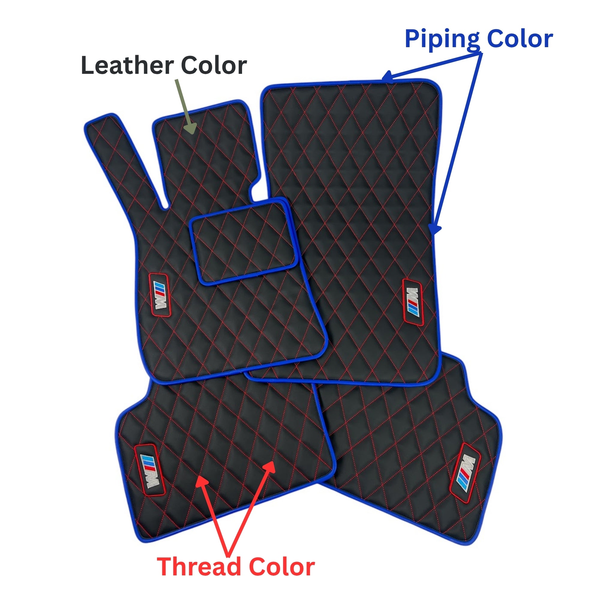 Custom Luxury BMW X7 Floor Mats – For 2025 and Earlier Models - 2 or 3 Rows Set - Waterproof - Extra Durable
