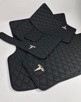Custom Leather Tesla Model Y Floor Mats - Handmade