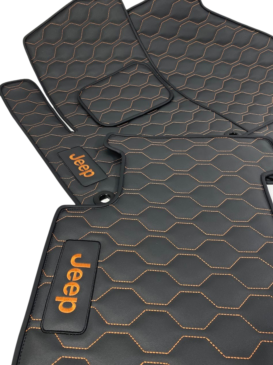 Custom Jeep Leather Floor Mat
