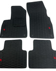 BMW 3 Series Leather Floor Mats - Handmade Genuine Custom - 4 Pieces Set - Waterproof - Extra Durable