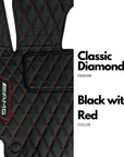 Handmade Genuine Custom Mercedes Benz Leather Floor Mats for Cars - 4 Pieces Set - Waterproof - Extra Durable