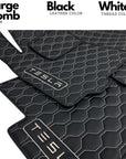 Custom Leather Tesla Model 3 Floor Mats - Handmade
