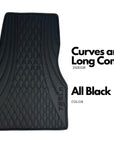 Custom Leather Tesla Model 3 Floor Mats - Handmade