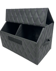 Custom Luxury Leather Trunk Organizer for SUVs and Cars - Ultimate Sturdy Car Trunk Storage Box