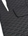Floor Mats For Porsche Cayenne - RS Comb Design - Black With Pink Thread