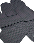 Floor Mats For Porsche Cayenne - RS Comb Design - Black With Pink Thread