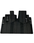 Handmade Luxury Custom Leather Ford F150 Floor Mats - 3 Pieces Set - Waterproof - Extra Durable