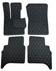 Handmade Genuine Custom Mercedes Benz G Class Wagon Leather Floor Mats - 4 Pieces Set - Extra Durable