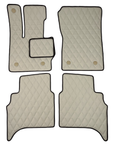Handmade Genuine Custom Mercedes Benz G Class Wagon Leather Floor Mats - 4 Pieces Set - Extra Durable
