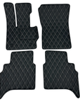 Handmade Genuine Custom Mercedes Benz G Class Wagon Leather Floor Mats - 4 Pieces Set - Extra Durable