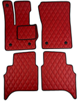 Handmade Genuine Custom Mercedes Benz G Class Wagon Leather Floor Mats - 4 Pieces Set - Extra Durable
