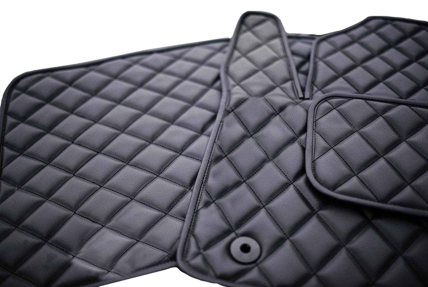 Custom Leather Tesla Model X Floor Mats - Handmade