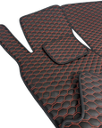Custom Leather Tesla Model Y Floor Mats - Handmade