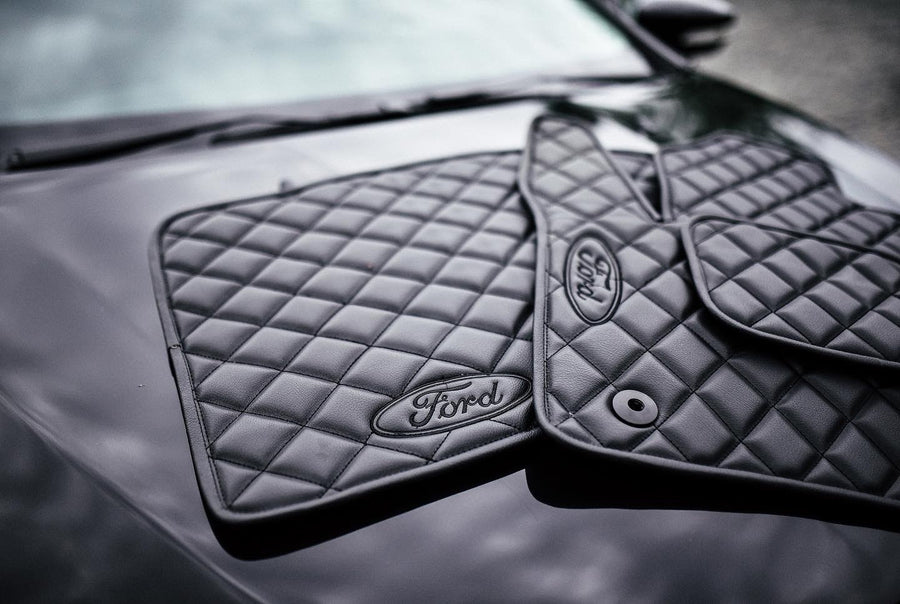 Custom Leather Ford Floor Mats
