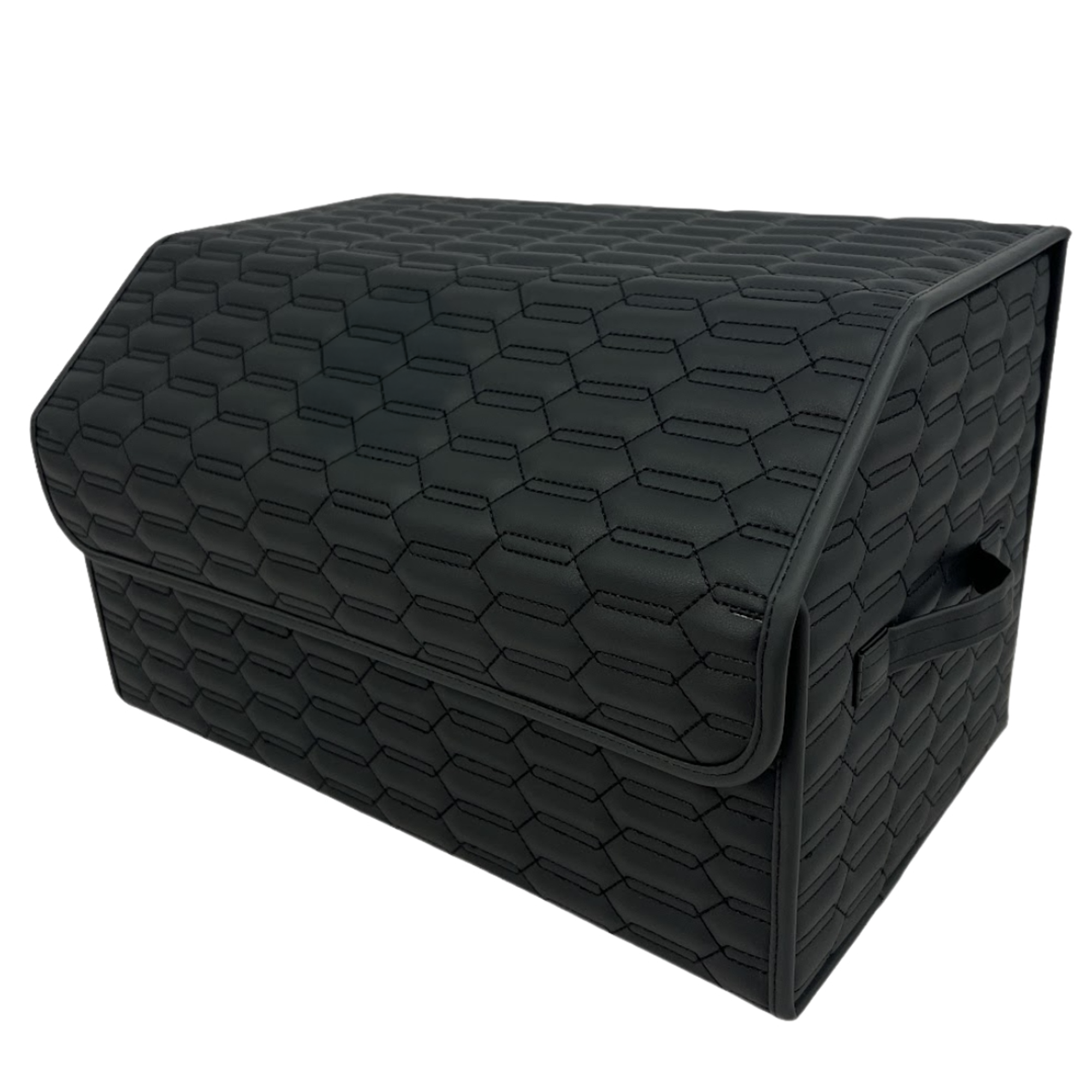 Custom Luxury Leather Trunk Organizer for SUVs and Cars - Ultimate Sturdy Car Trunk Storage Box