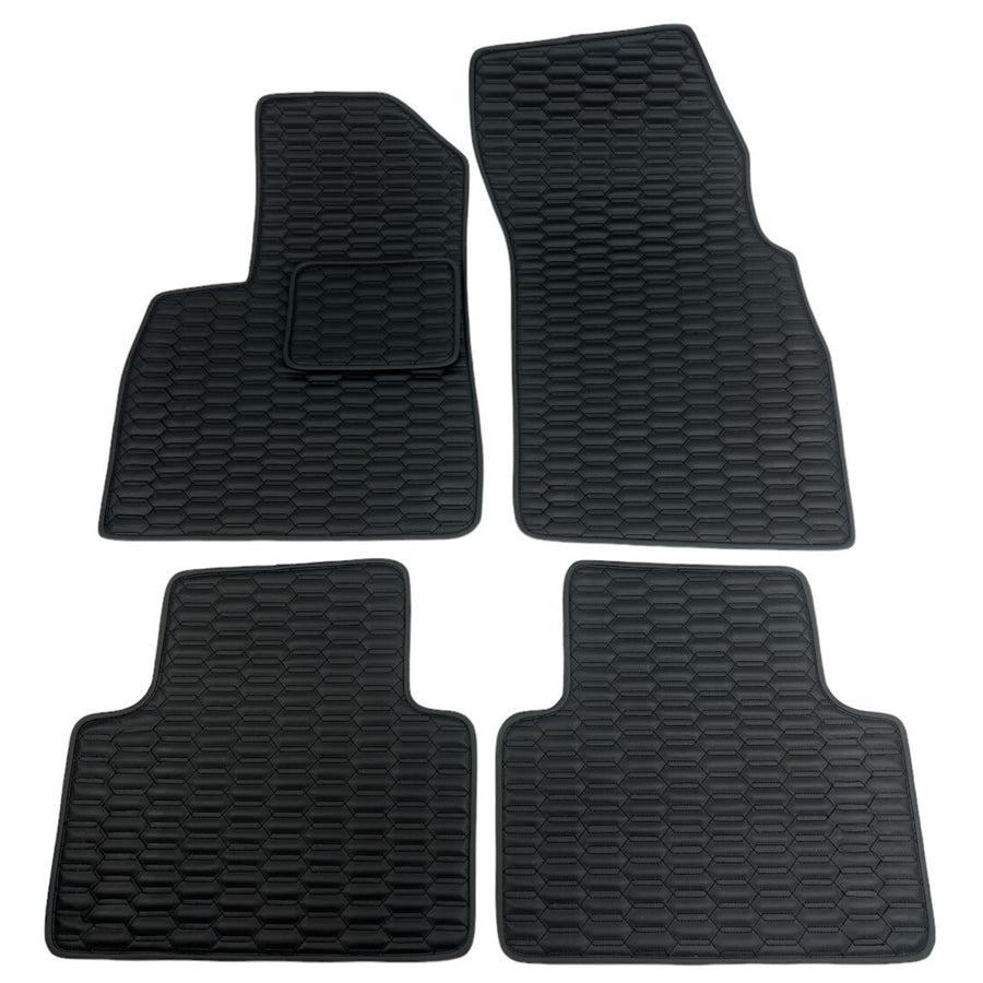 Black Leather Jaguar F-Pace Floor Mats