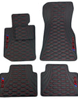 Custom Leather Floor Mats For Cars - Set of 4 Mats - Waterproof - Year-Round Usage