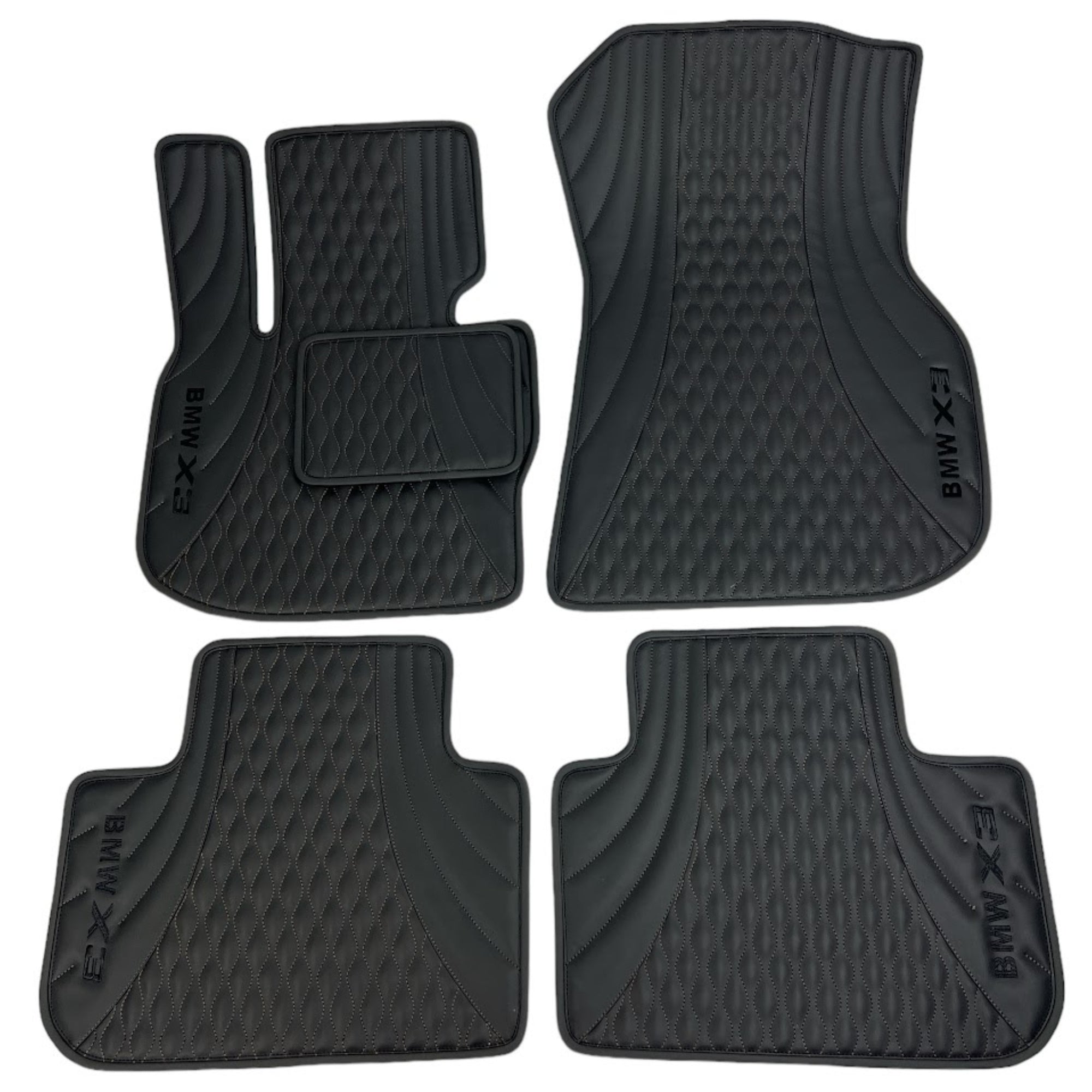 Custom BMW iX Floor Mats - Leather Floor Mats - Waterproof - Extra Durable