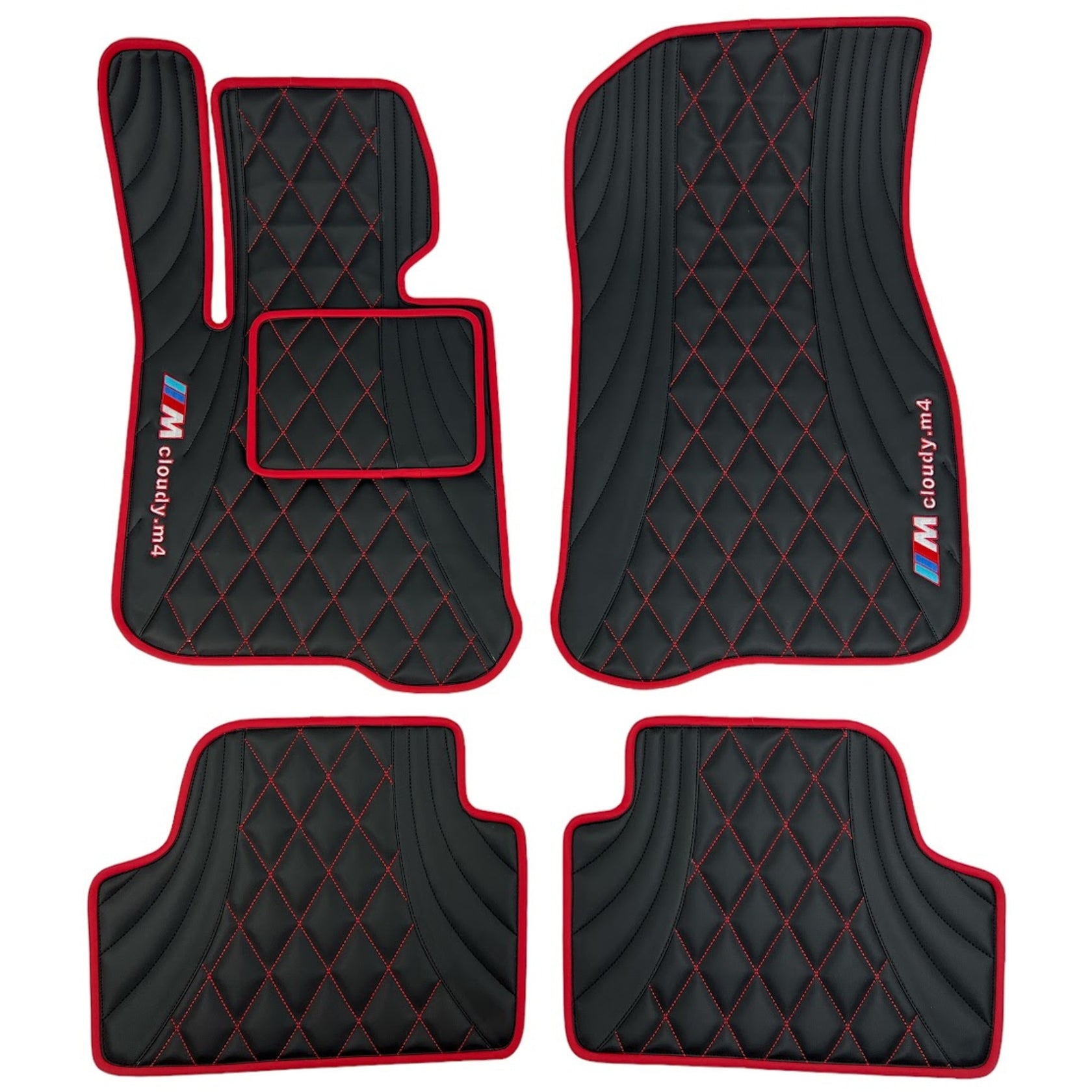 Luxury Custom Leather BMW Floor Mats with Logo - 3 Series, X5, X3, 5 ...