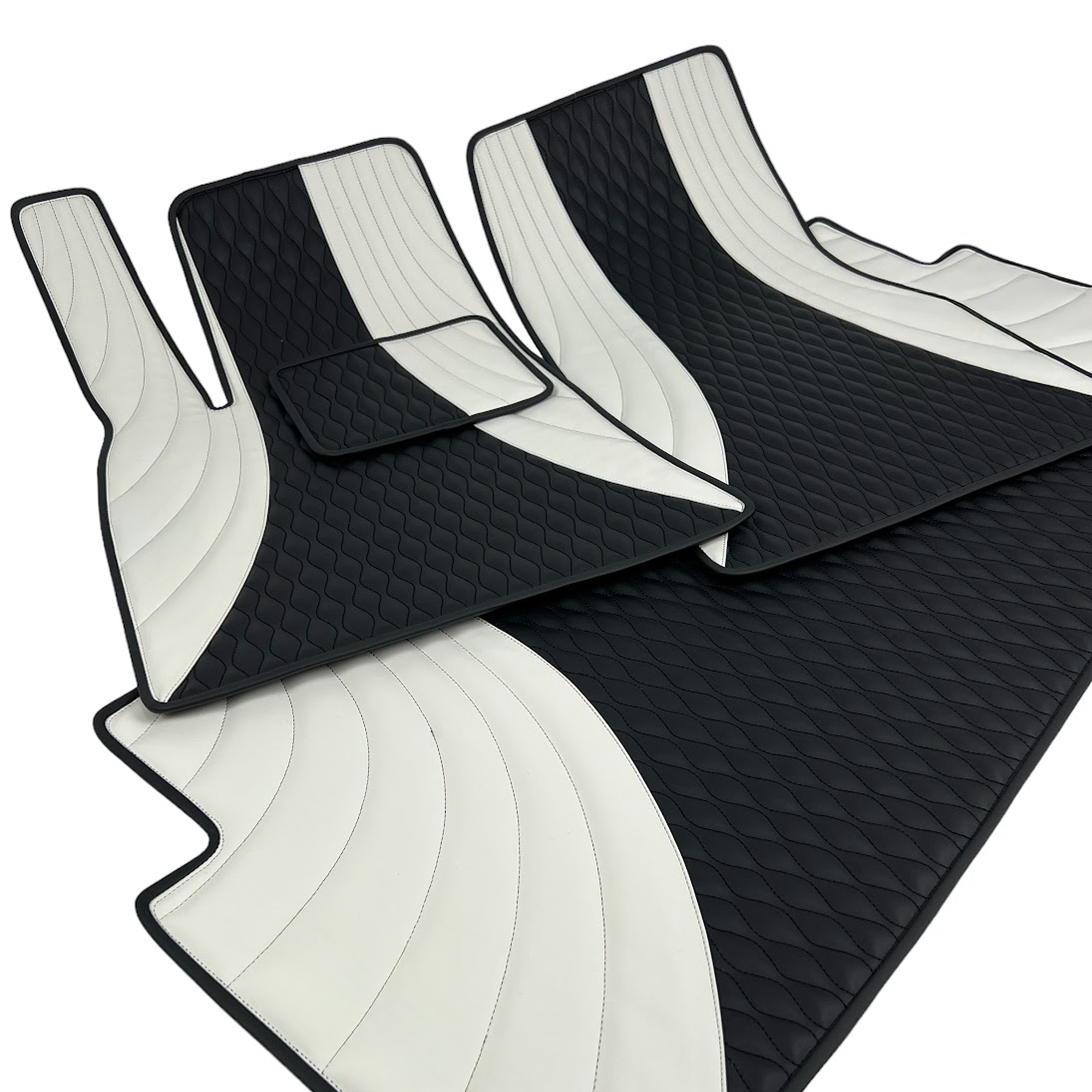 Custom Leather Tesla Floor Mats - Handmade