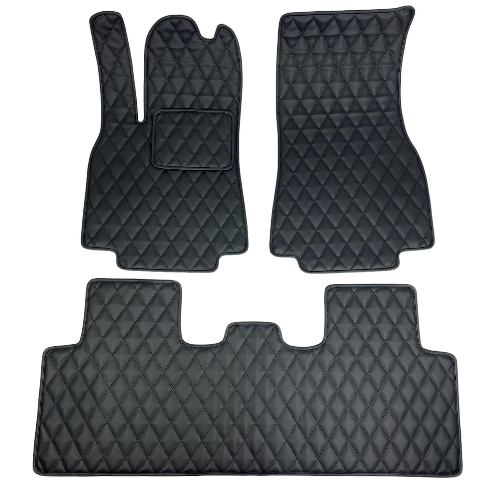 Custom Leather Tesla Floor Mats - Handmade