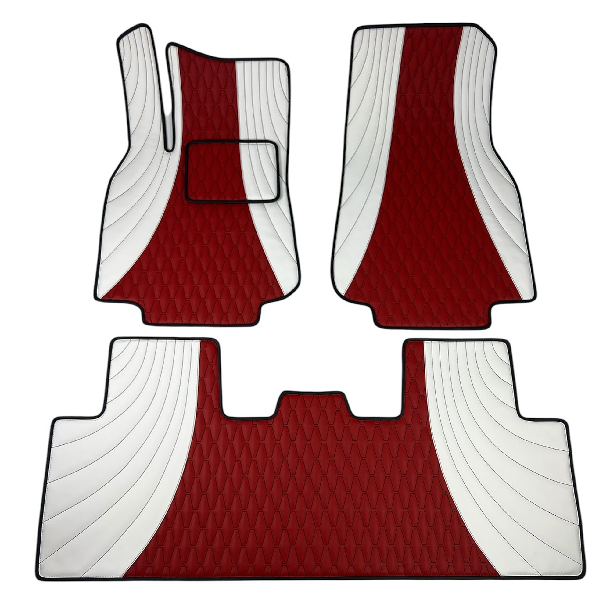 Custom Leather Tesla Floor Mats - Handmade