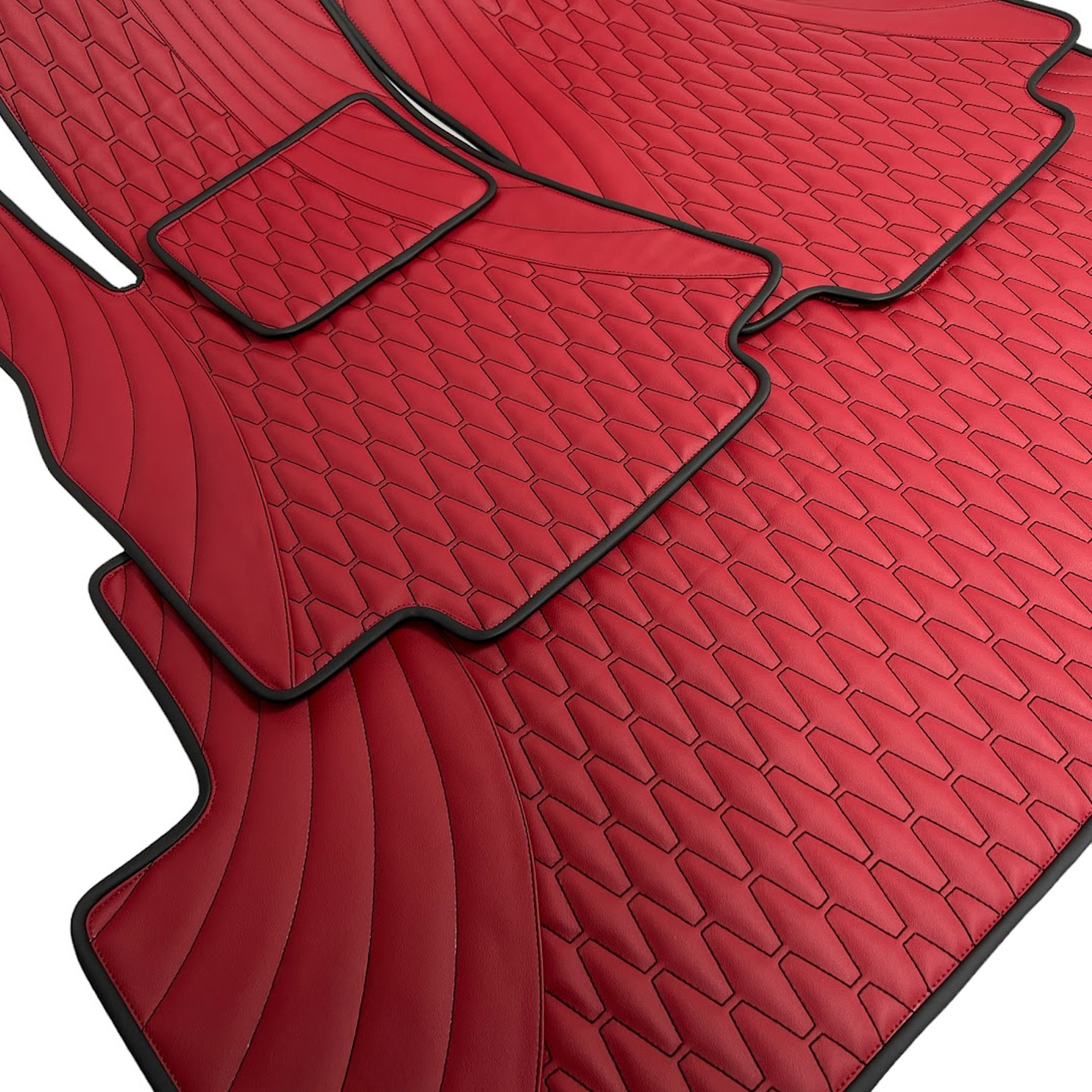 Custom Leather Tesla Floor Mats - Handmade