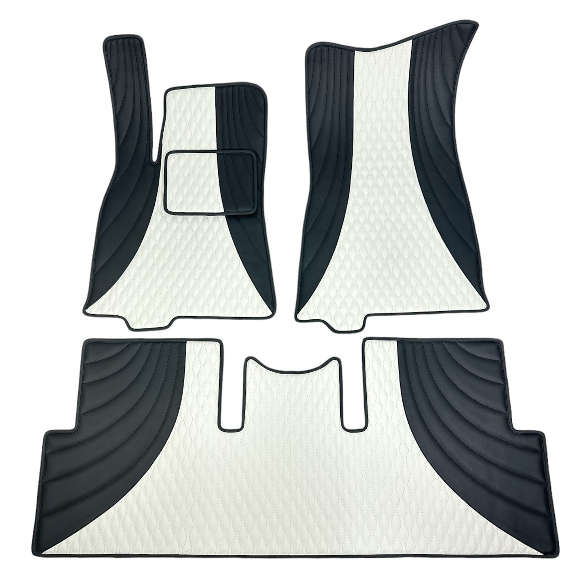 Custom Leather Tesla Floor Mats - Handmade