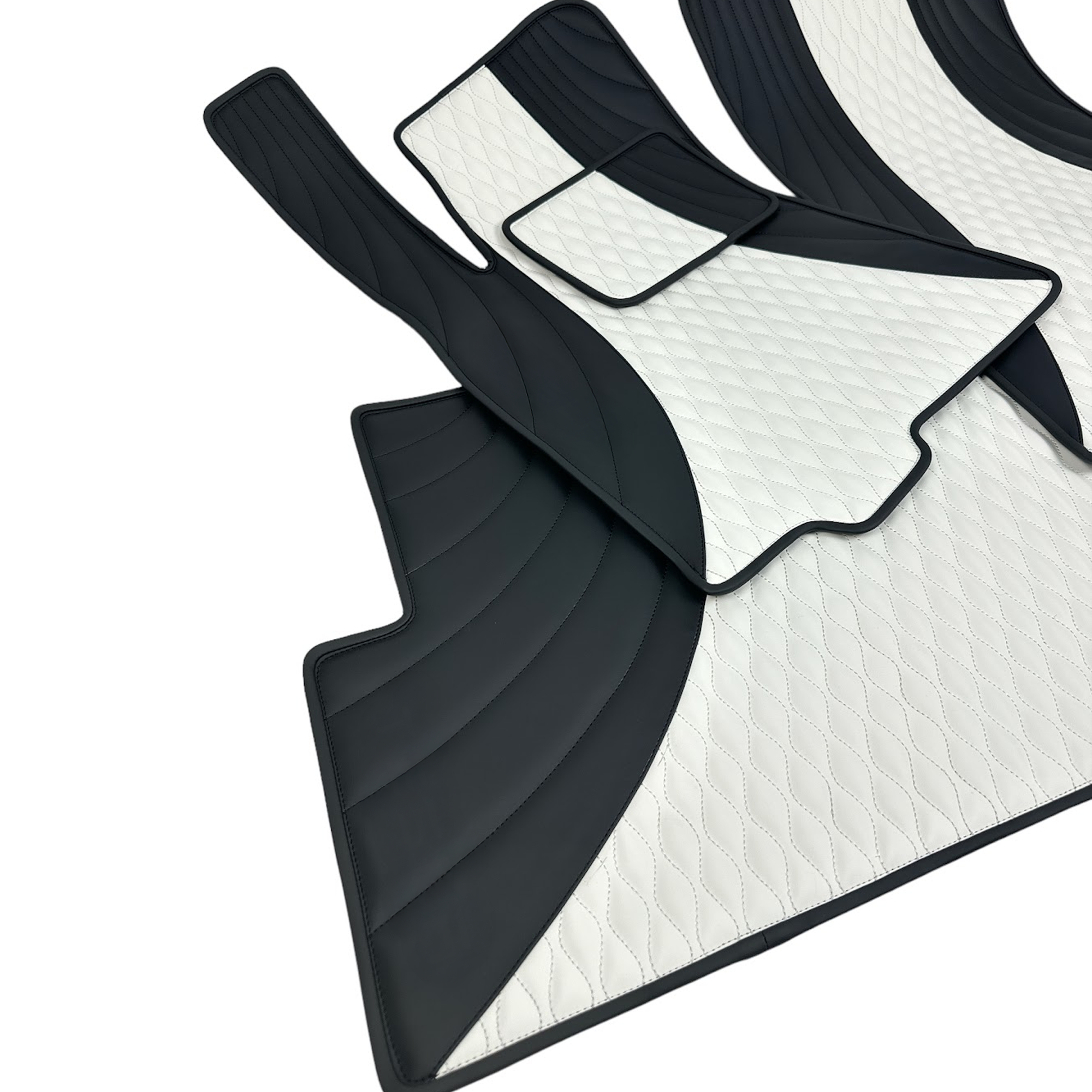 Custom Leather Tesla Floor Mats - Handmade