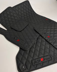 Custom Leather Floor Mats For Cars - Set of 4 Mats - Waterproof - Year-Round Usage