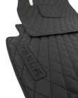 Custom Leather Tesla Model S Floor Mats - Handmade