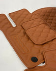 Custom Leather Floor Mats For Cars - Set of 4 Mats - Waterproof - Year-Round Usage