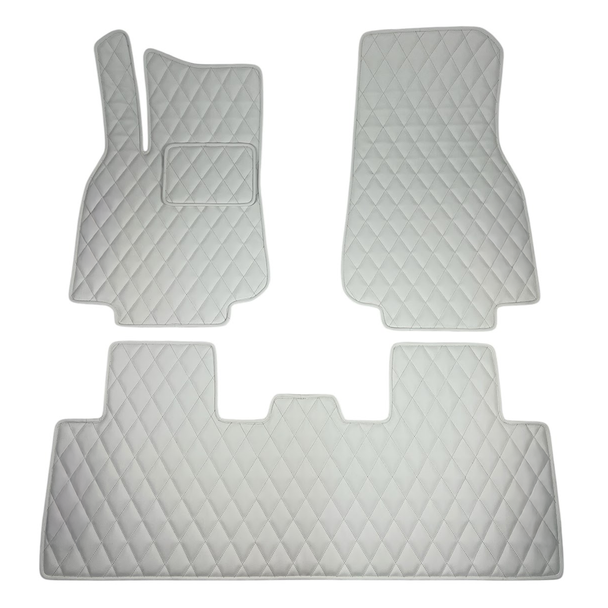 Custom Leather Tesla Floor Mats - Handmade