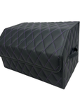 Custom Luxury Leather Trunk Organizer for SUVs and Cars - Ultimate Sturdy Car Trunk Storage Box