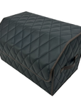 Custom Luxury Leather Trunk Organizer for SUVs and Cars - Ultimate Sturdy Car Trunk Storage Box