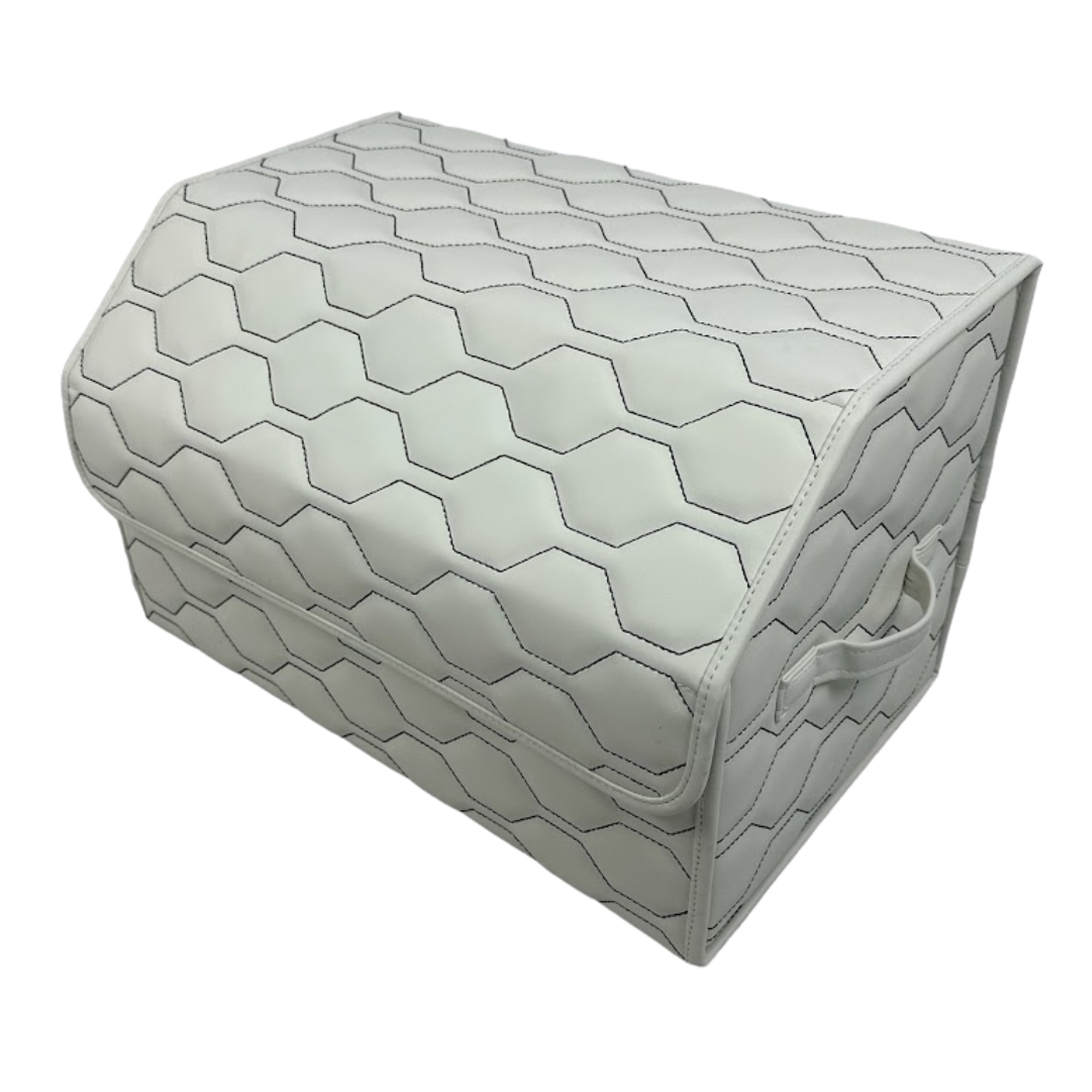 Custom Luxury Leather Trunk Organizer for SUVs and Cars - Ultimate Sturdy Car Trunk Storage Box