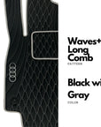 Handmade Genuine Custom Mercedes Benz Leather Floor Mats for Cars - 4 Pieces Set - Waterproof - Extra Durable
