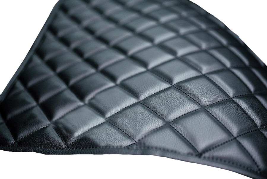 Black Tesla Model X Leather Floor Mat