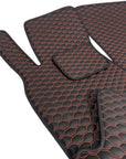 Black with Red Tesla Model S Floor Mats