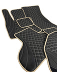 Black With Beige Tesla Model S Floor Mats